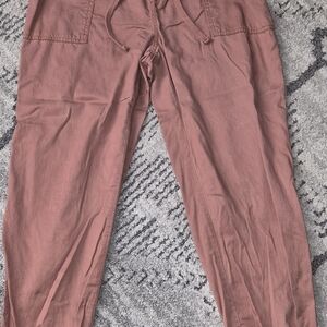 a new day Dusty Rose Drawstring Casual Pants